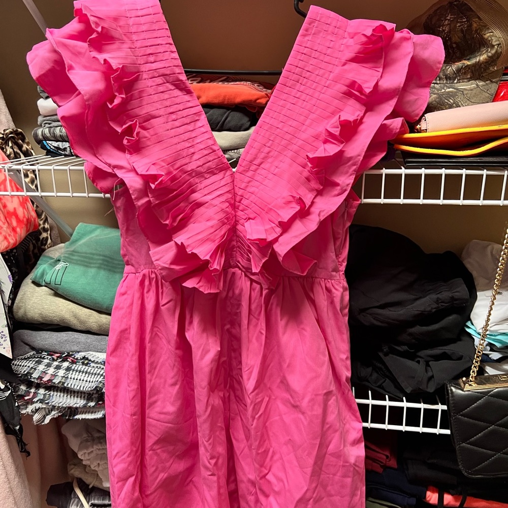 Pink Ruffle Dress - Picture 2 of 3